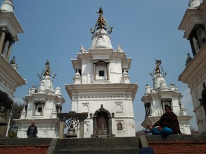 Shrines at Pashupatinath Temple. 