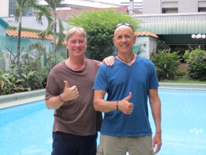 In Bangkok, Thailand with Paul. 